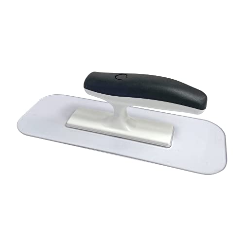 Hanroy Plastic Trowel with Black Comfortable Grip Handle, Includes 3.5" x 9.5'' Finishing Trowels, Lightweight Mounting, Round End, Suitable for Scrape,Plastering and Paint Walls(D1147-T) - Image 1