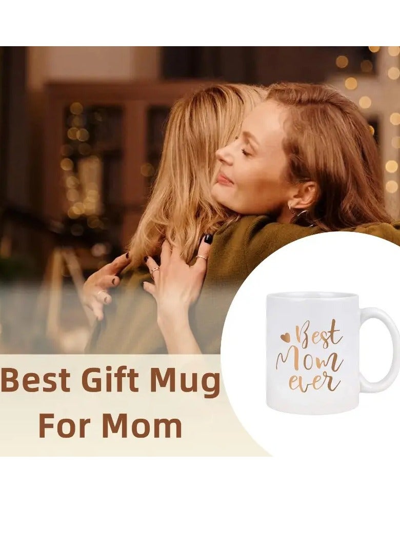 RKN 1pc, Best Mom Ever Coffee Mug, Mother's Day Gifts For Mom Birthday Christmas Gifts For Women Mothers Day Gifts From Daughter Son Ceramic Coffee Mugs Cups 11oz - Image 2