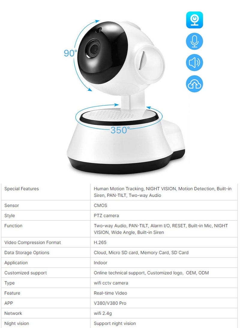 Sharpdo 1080P Indoor Security Camera, Baby Pet Camera, Night, Secure Local and Cloud Storage, Two-way Talk, APP - Image 2