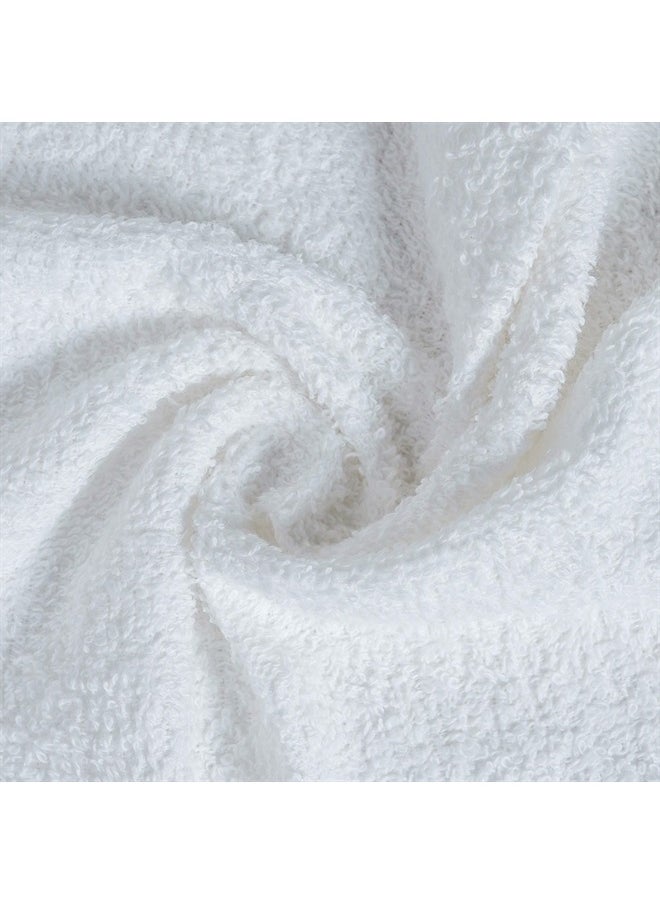 Softolle - 100% Cotton Ring Spun Wash Cloths – Bulk Pack of Washcloths – 12x12 Inches – Wash Cloth for Face, Highly Absorbent, Soft and Face Towels (White, 24 Pack) - Image 1