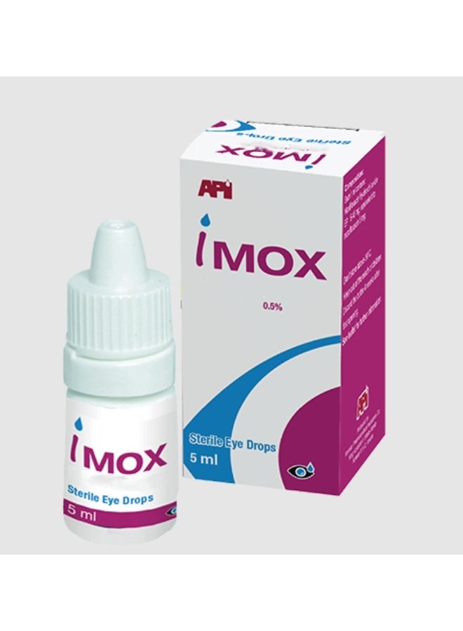 Imox 0.5% Eye Drops 5ml Bottle – Antibiotic Relief for Redness, Infection & Irritation