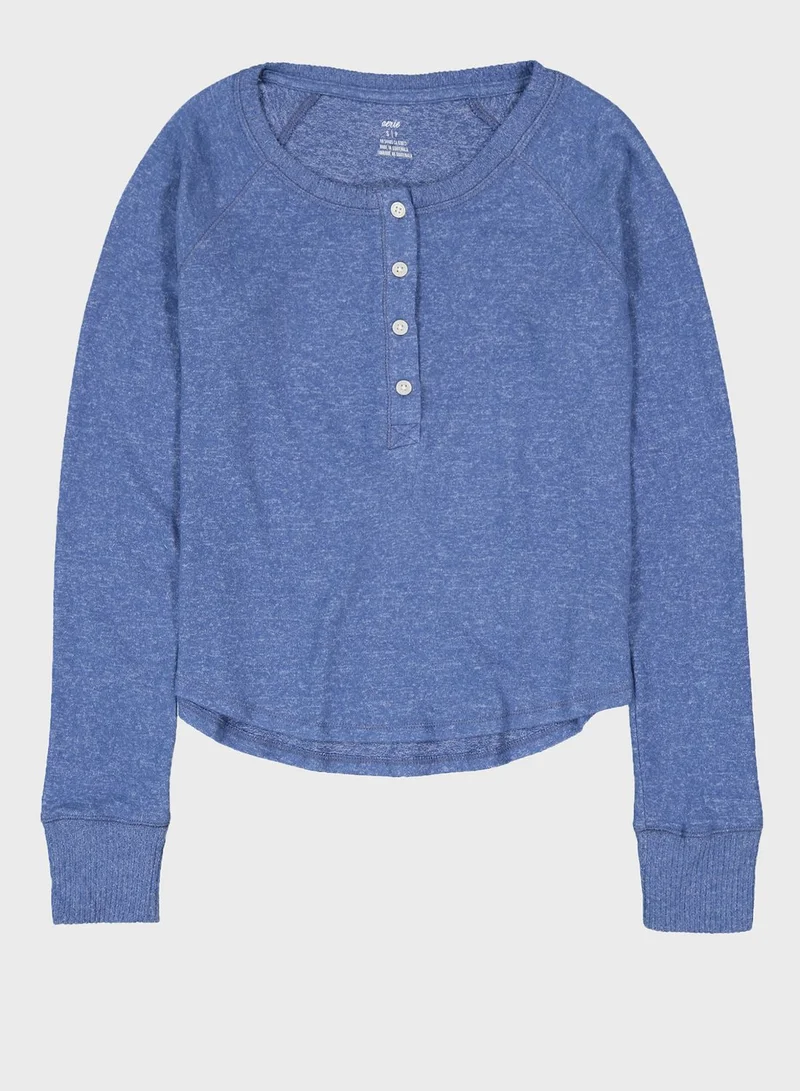 آري من امريكان ايجل Button Detail T-Shirts