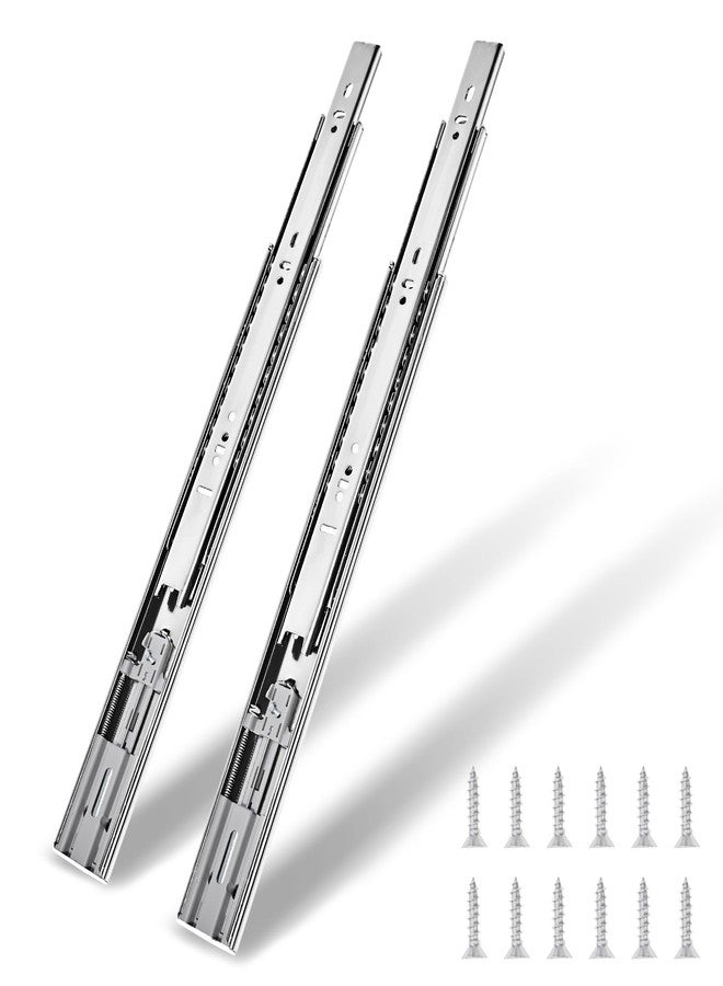 OMANSKO 22 inch 1 Pairs Soft Close Drawer Slides Full Extension Heavy Duty Drawer Slides Ball Bearing Drawer Slides Rails for Dresser File Cabinet 100 LB Load Capacity - Image 1