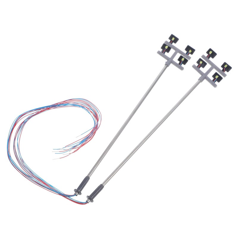 Miniature Street Lamp Model 2Pcs Realistic Mini Lamp For Sand Table Garden Decor - Image 2