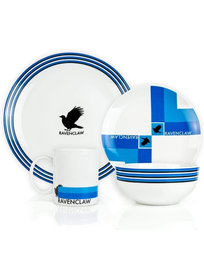 Harry Potter Ravenclaw 16 Piece Porcelain Dinnerware Set for 4 - Image 2
