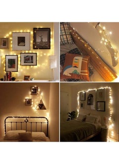 Generic LED String Lights for Bedroom, Waterproof 100 Yellow LED Fairy Lights, String Lights for Indoor Outdoor Use, Fairy String Lights 8 Modes, String LED Lights for Event Lighting and Decor  - Image 5