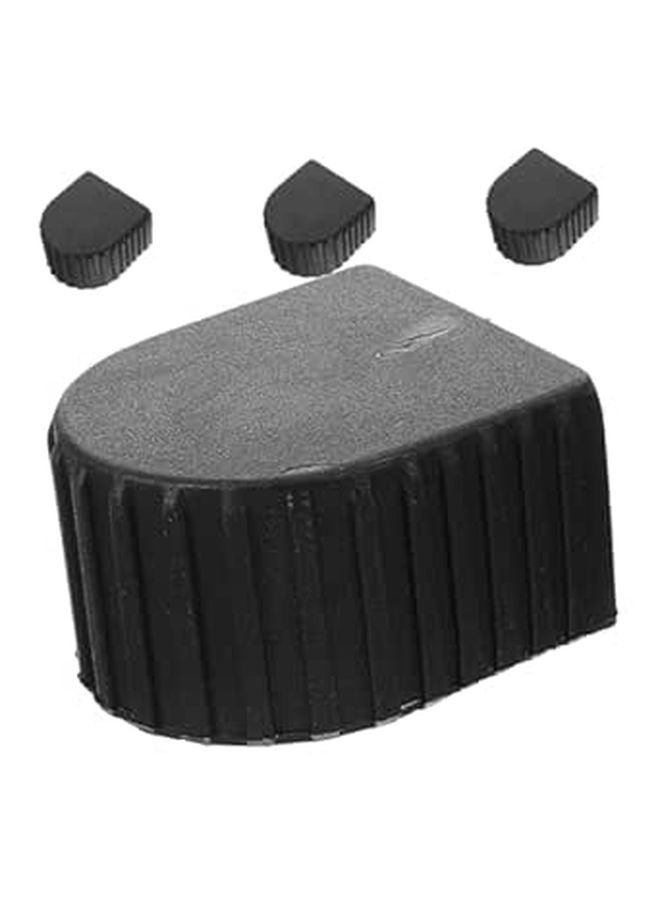 Non Slip Extension Ladder End Caps 4Pcs Black Safety Fit Replacement Pads for Enhanced Stability - Image 1