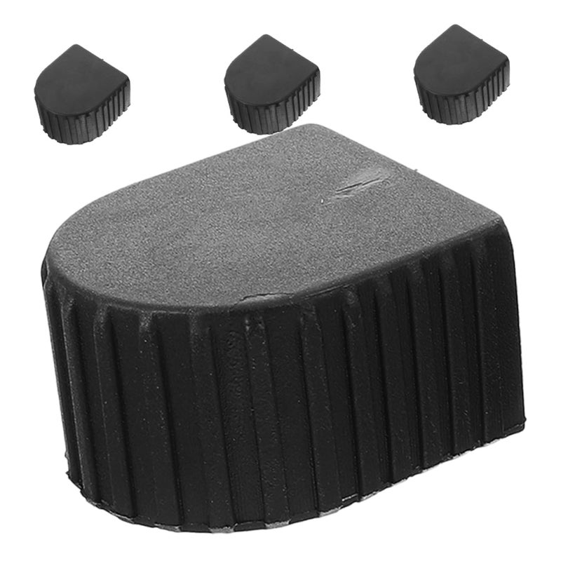 Non Slip Extension Ladder End Caps 4Pcs Black Safety Fit Replacement Pads for Enhanced Stability - Image 2