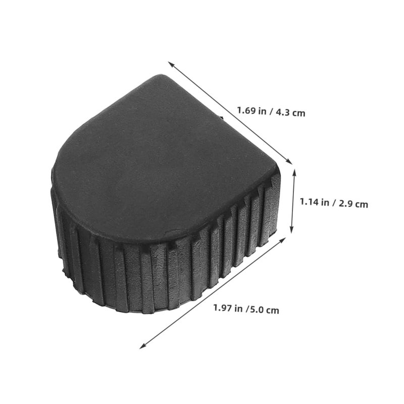 Non Slip Extension Ladder End Caps 4Pcs Black Safety Fit Replacement Pads for Enhanced Stability - Image 3