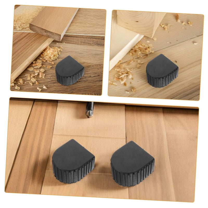 Non Slip Extension Ladder End Caps 4Pcs Black Safety Fit Replacement Pads for Enhanced Stability - Image 4