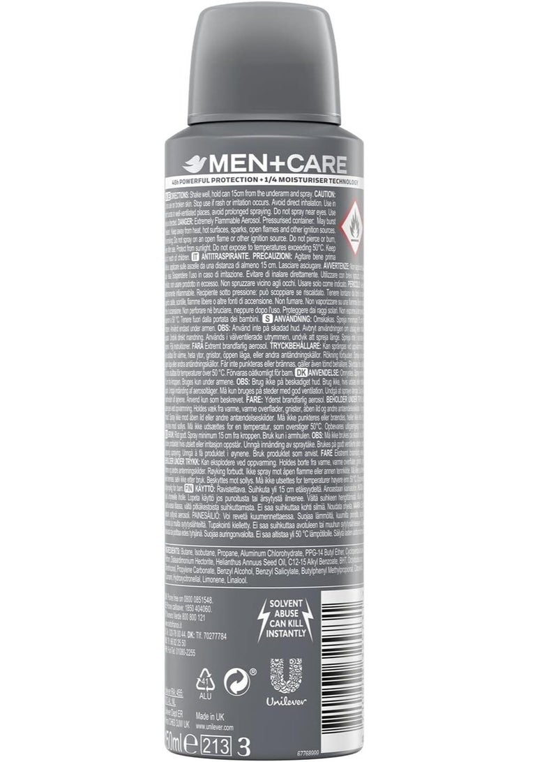 دوف بخاخ مزيل العرق مضاد للتعرق كول فريش من مين كير، 150 مل، عبوة من 6 قطع - Image 4