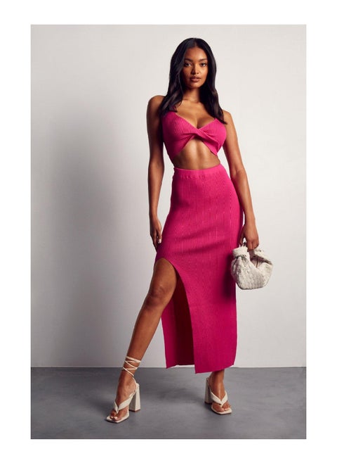 Twist Front Knitted Two Piece Co-ord