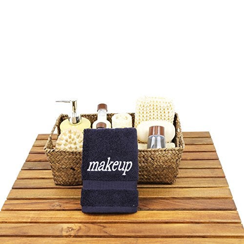 BC BARE COTTON BC BARE COTTON Set of 6 Makeup remover washcloth. Turkish Cotton perfect for makeup bag! 13x13" inches - Black  - Image 1