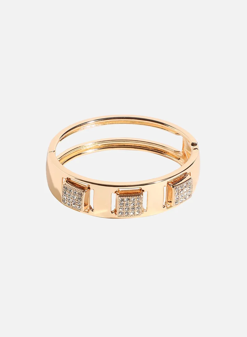 سوهي سوار مربع مزين - ذهبي