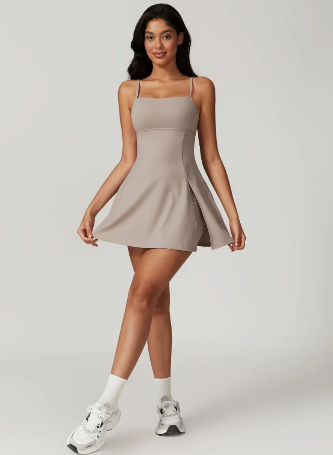 KAWN.YOGA Fitted Flared Dress