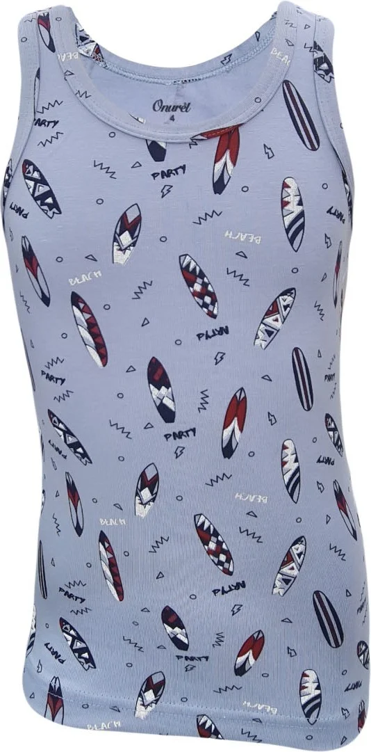 Onurel Boy 5-Pack Mixed Color Surf Printed Lycra Undershirt