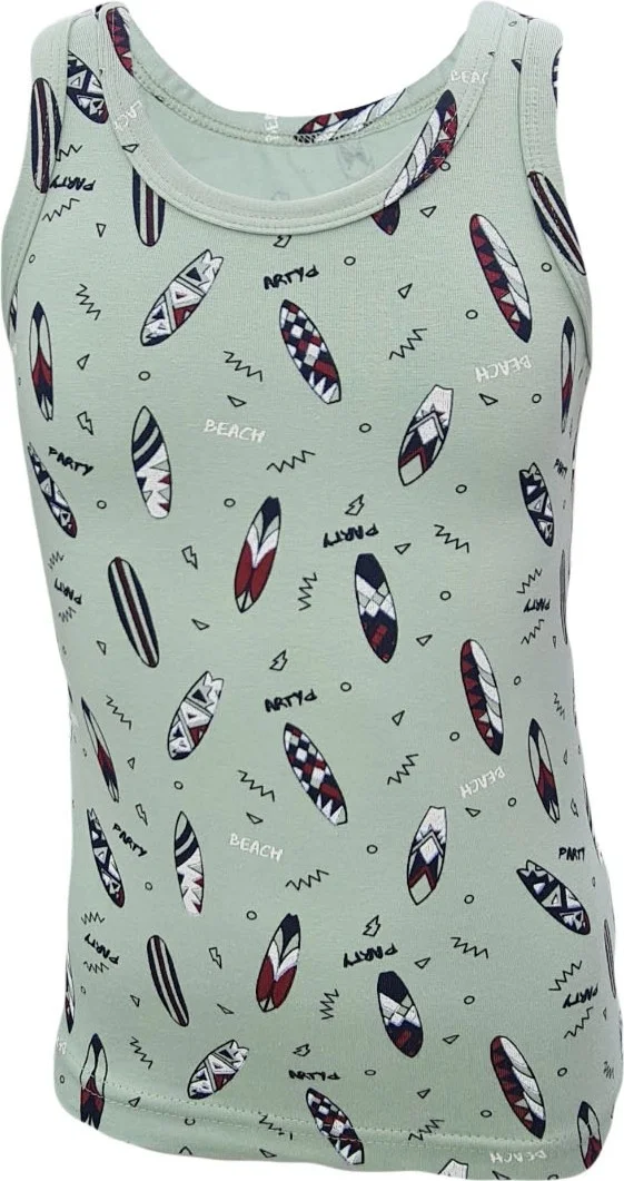 Onurel Boy 5-Pack Mixed Color Surf Printed Lycra Undershirt