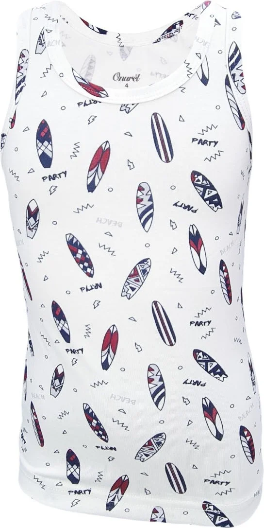 Onurel Boy 5-Pack Mixed Color Surf Printed Lycra Undershirt