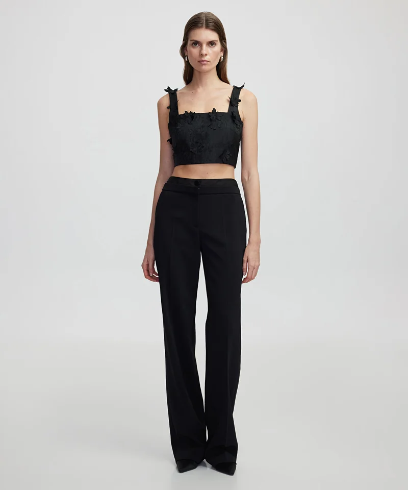ابيكول Floral Applique Blouse