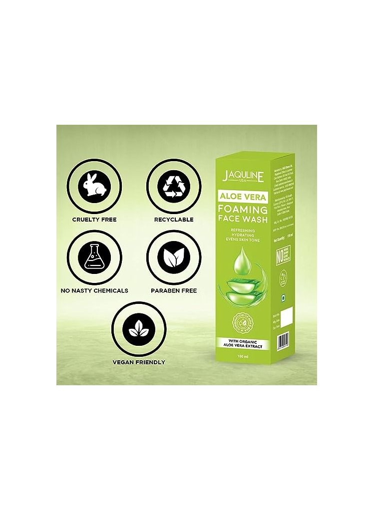 جاكلين يو أس أيه Jaquline الولايات المتحدة الأمريكية رغوة الألوة فيرا غسول الوجه - Image 5