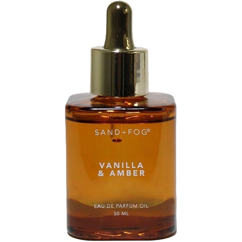 Vanilla & Amber Eau de Parfum Oil, 1.7oz 50ml, Dropper Bottle