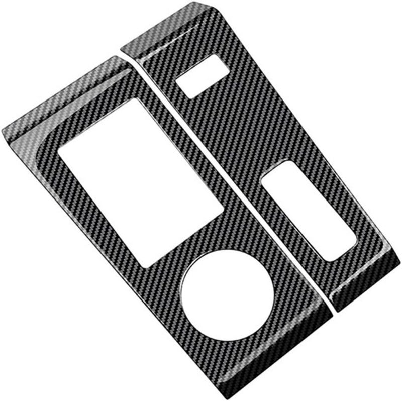 QASULER Carbon Fiber Gear Shift Panel Trim for Mitsubishi Outlander - Image 1