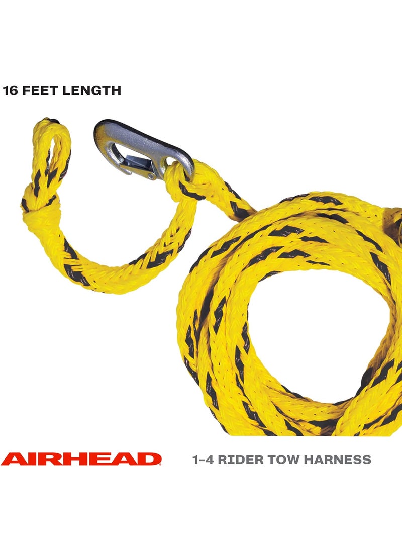 Airhead Airhead Heavy Duty Tow Harness for 14 Rider Towable Tubes Water Skis Wakesurf Boards and Wakeboards 16Feet  - Image 2