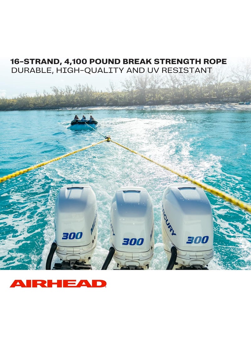Airhead Airhead Heavy Duty Tow Harness for 14 Rider Towable Tubes Water Skis Wakesurf Boards and Wakeboards 16Feet  - Image 4