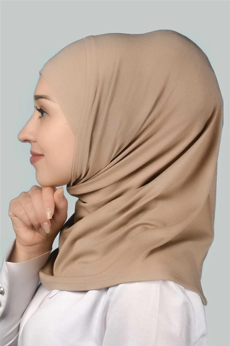 Altobeh Ready-made Hijab Practical Scarf Hijab Hijab - Prayer Cover - Dark Beige