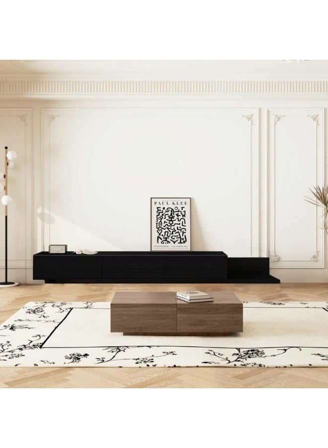 Baytonia Mural TV Table - Black - Image 4