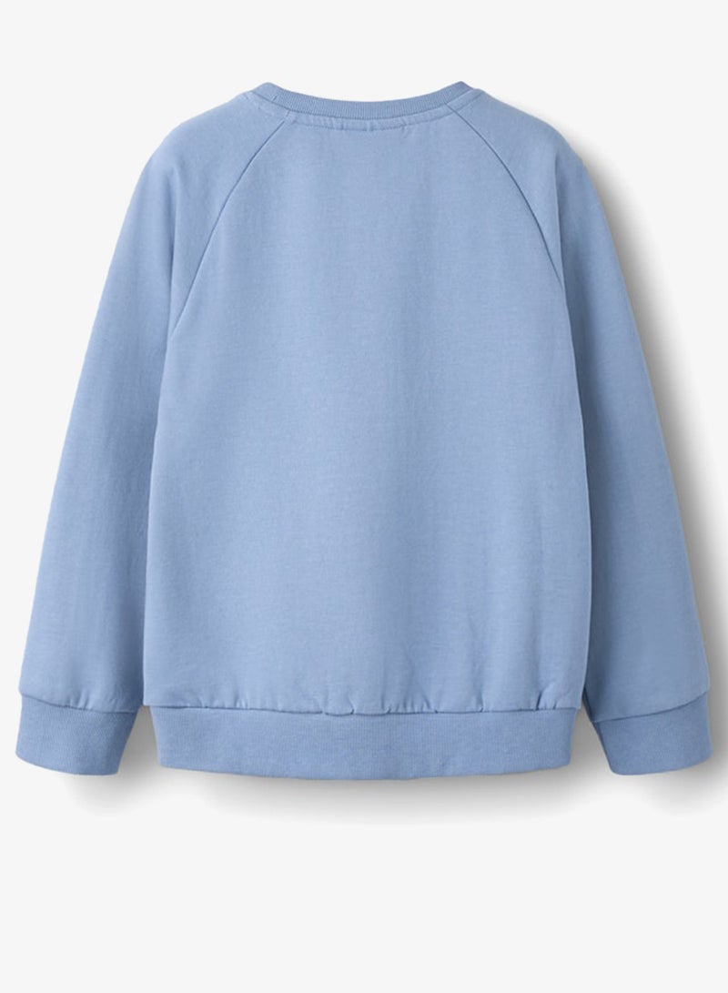 نيم ات سويت شيرت أطفال بياقة مستديرة بطبعة جرافيك - Image 2