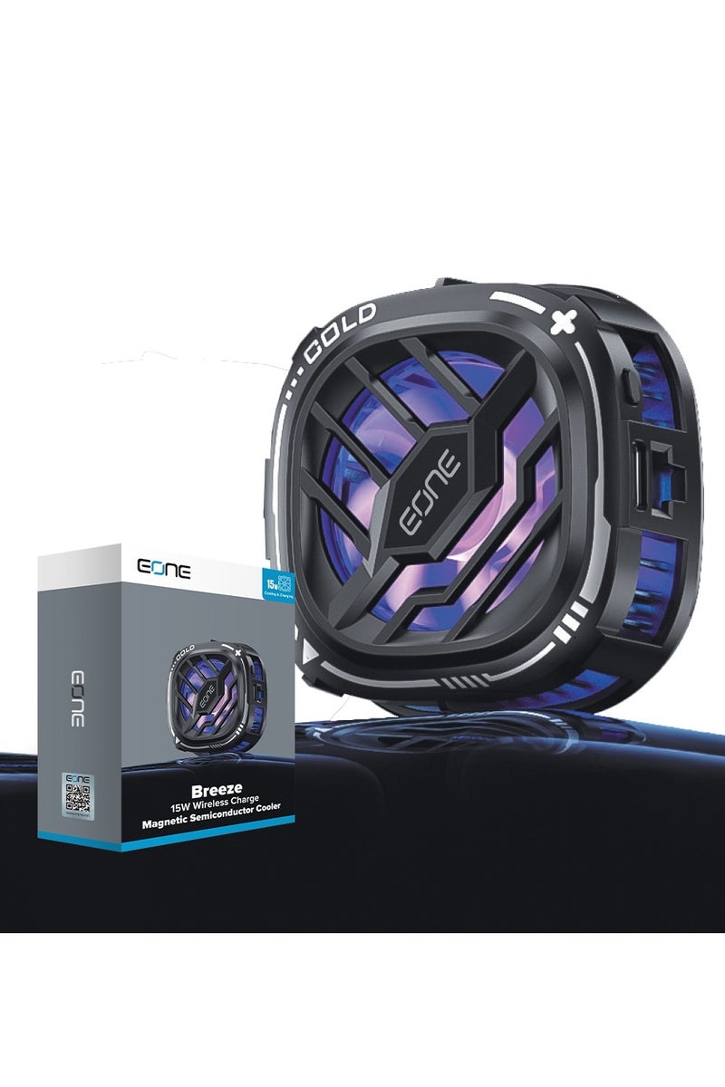 Eone Gaming Phone Cooling Fan with Wireless Charging – EONE Breeze 15W Smart Cooling and Fast Charging in One Powerful Device for Gaming Enthusiasts - Image 2