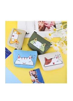 Oasisgalore 4 Pack Canvas Coin Purse Coin Bag Zipper Change Pouch Small Wallet Wallet for Gift  - Image 4