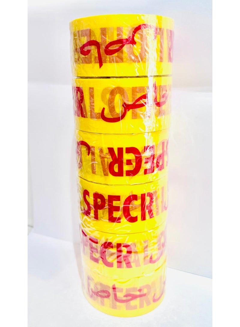 Special Offer Tape Yellow/Red 2 inch 1 x 6 Pieces - Image 2