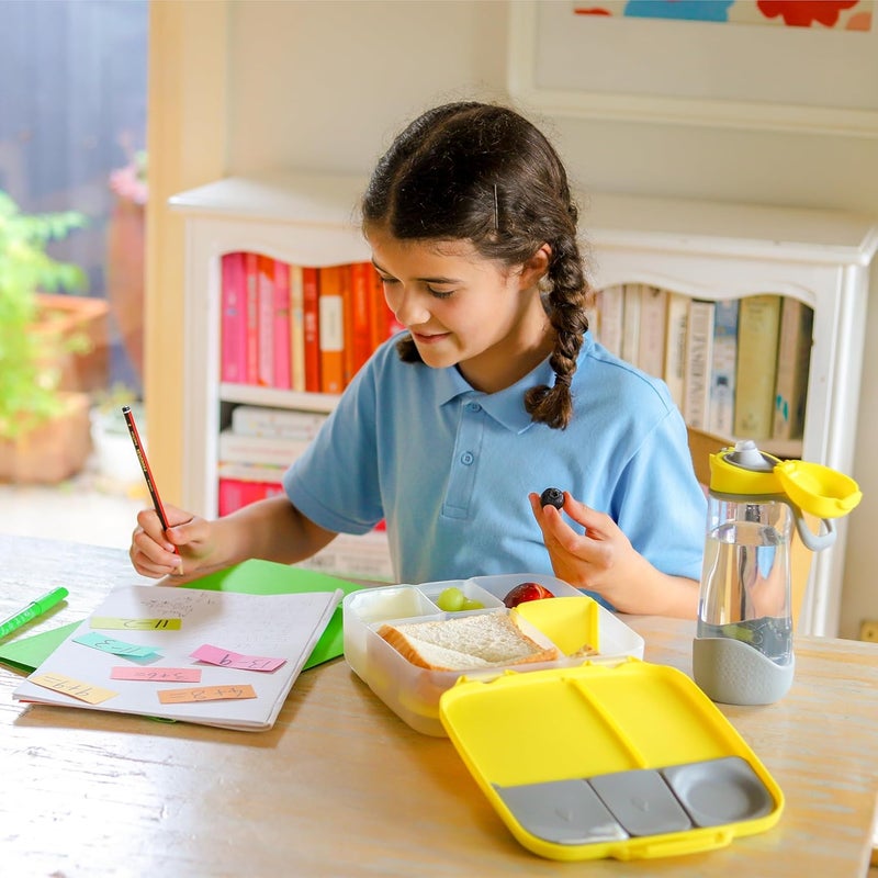 b.box Jumbo Bento Lunch Box for Kids - 4 Compartment Leak-Proof Design with Gel Cold Pack - Image 5