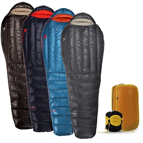Mountaintop Ultralight Mummy Down Sleeping Bag 650 Fill Power Duck Down Suits for 32 20 Degree F for Camping Hiking Backpacking - Image 1