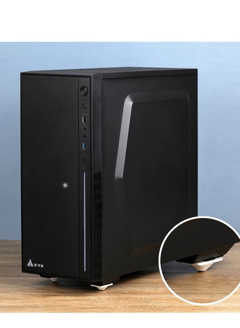 16 Pcs Mini Caster Wheels, Self-Adhesive Stainless Steel Universal Wheels for 360° Rotation, Ideal for Storage Boxes, Furniture Bins, and Trash Cans, Black Color. - Image 3