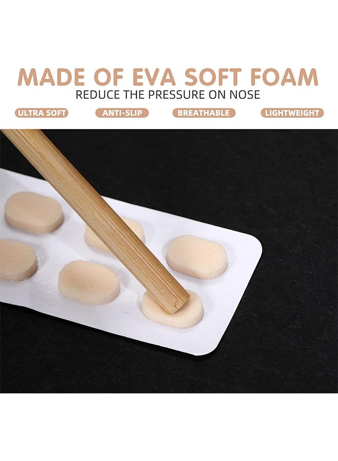 HY 48 Pcs Glasses Nose Holder Soft EVA Sponge Pad Comfortable and Lightweight, No Pressure Marks, Nose Holder Not Take Off Makeup, and Non Slip Frame Nose Patch (1.5 mm) - Image 2