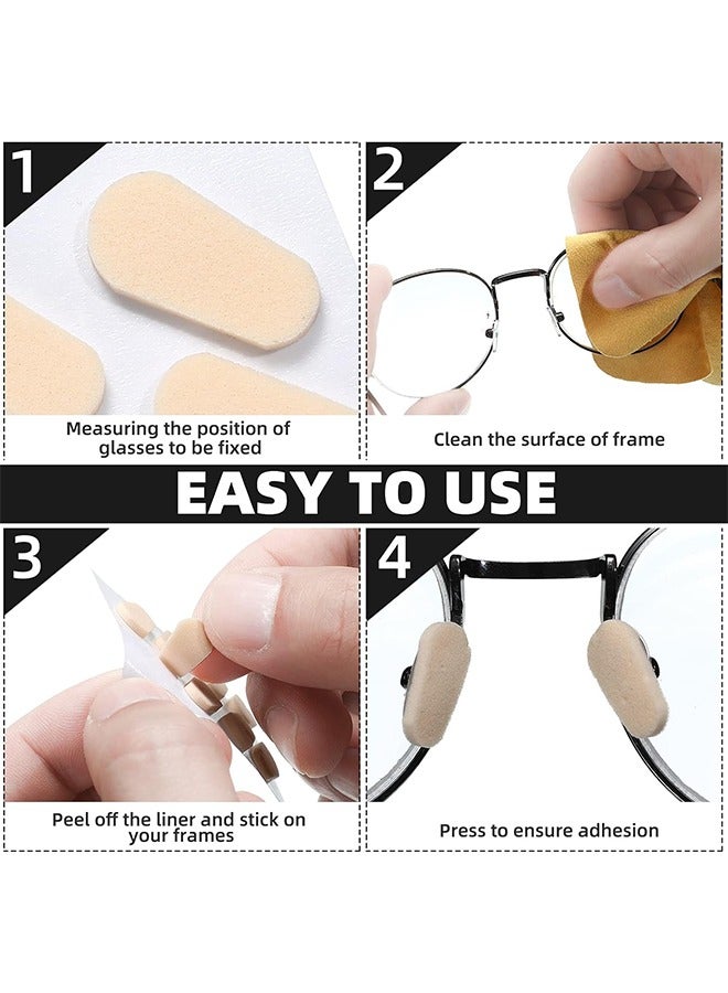 HY 48 Pcs Glasses Nose Holder Soft EVA Sponge Pad Comfortable and Lightweight, No Pressure Marks, Nose Holder Not Take Off Makeup, and Non Slip Frame Nose Patch (1.5 mm) - Image 5