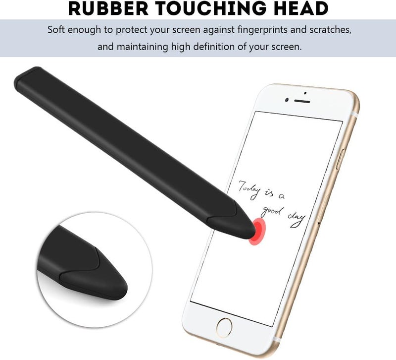 كلاراكو قلم شاشة مسطح، قلم شاشة لمس مسطح بديل عالمي لأجهزة iPhone/Nokia/BlackBerry (أسود) - Image 1