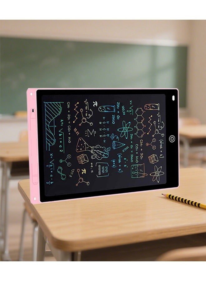 لوح رسم LCD محمول، مقاس 12 بوصة، واقي للعين، وسادات رسم إلكترونية قابلة لإعادة الاستخدام، مع قلم، مصنوع من مادة ABS، ألعاب تعليمية صديقة للبيئة للأطفال من سن 3 سنوات فما فوق.  - Image 1