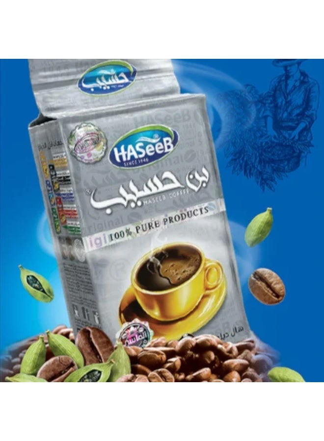 Haseeb Coffee Haseeb Diamond Coffee – Deluxe Cardamom, 500g Authentic Arabic Coffee Blend - Image 1