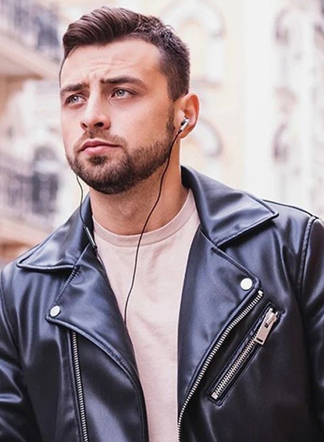 1 مور سماعة أذن داخلية بثلاثة مكبرات صوت داخلية أسود - Image 2