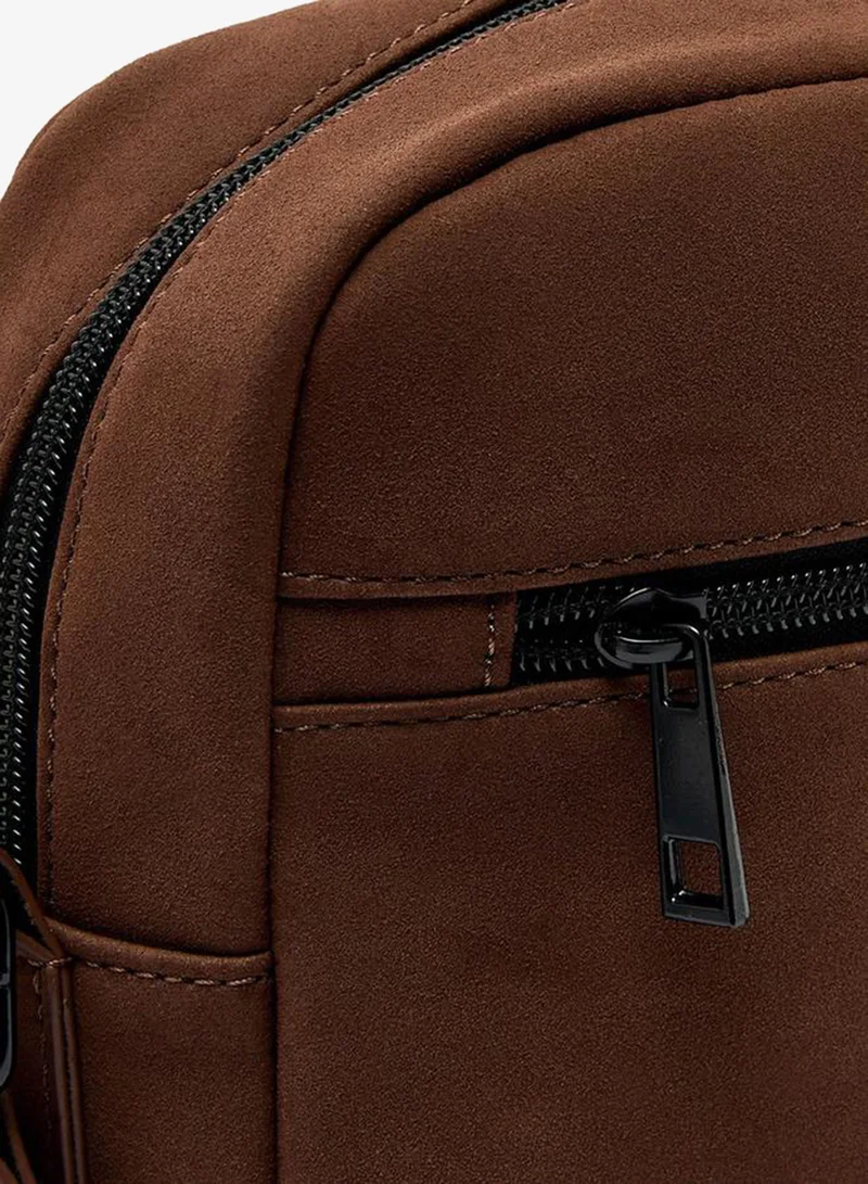 Duchini BROWN Men Adjustable Strap Crossbody Bag for Men | Best Price UAE