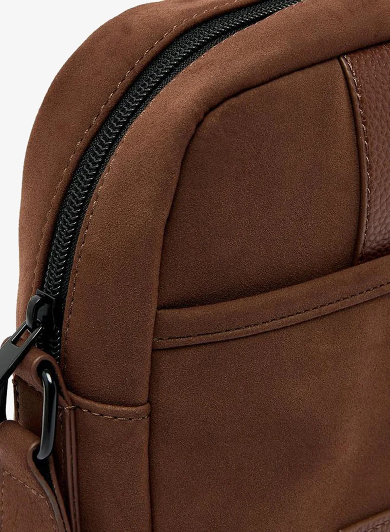 Duchini BROWN Men Adjustable Strap Crossbody Bag for Men | Best Price UAE