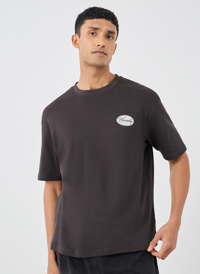 Styli Styli Graphic Print Round Neck Oversized T-Shirt  - Image 3