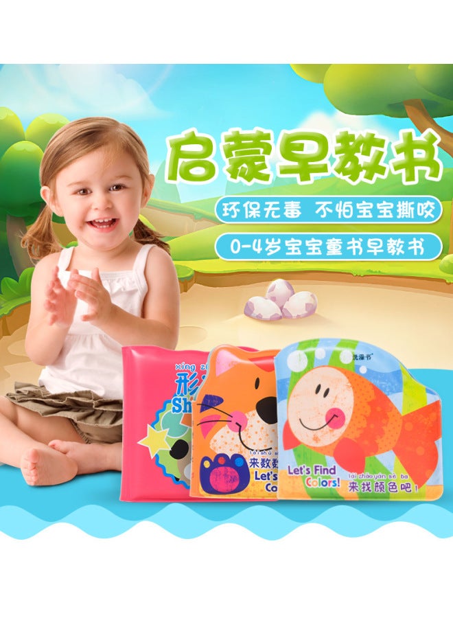 Cartoon Baby Peva Water-proof Toy Set Color Printing Thickened Enlightenment Early Education Baby Tear Books - Image 3