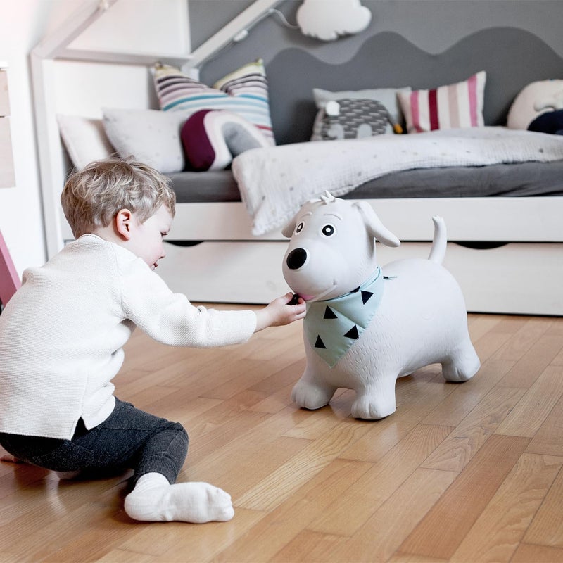 Kindsgut Bouncy Animal Hopper Dog for Children, Designed in Germany, Playful and Modern Colors, air Pump Included, Indoors and Outdoors - Image 2