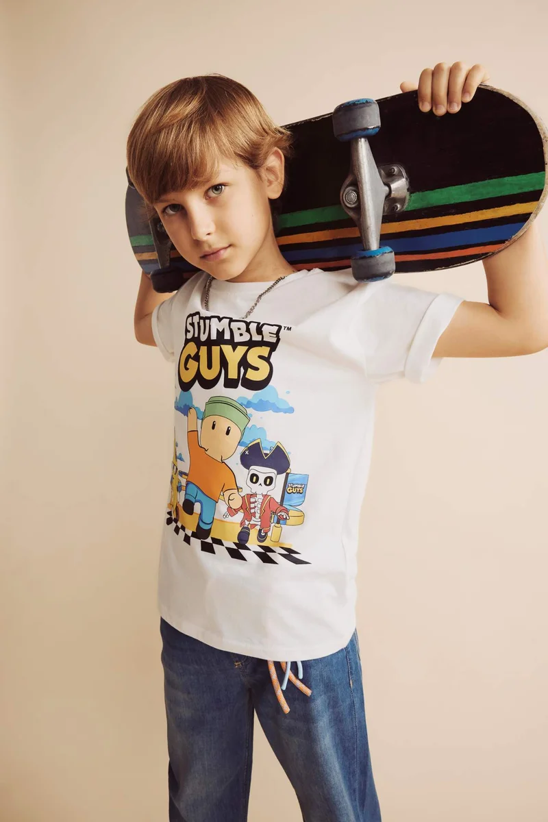 ديفاكتو Boy New Regular Fit Short Sleeve T-Shirt