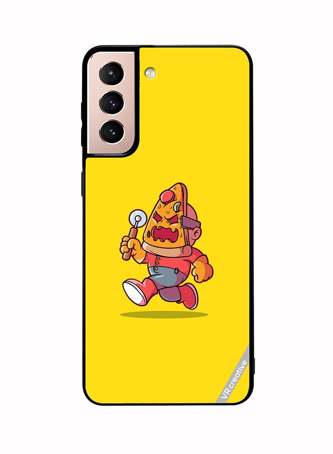 VR CREATIVE Protective Case Cover For Samsung Galaxy S21 5G Pizza Killer Design Multicolour - Image 1